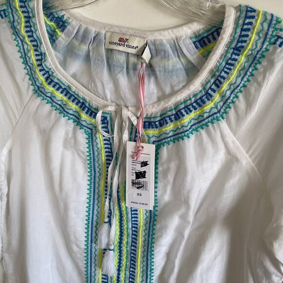 NWT Vineyard Vines Embroidered Tunic - Picture 3 of 7